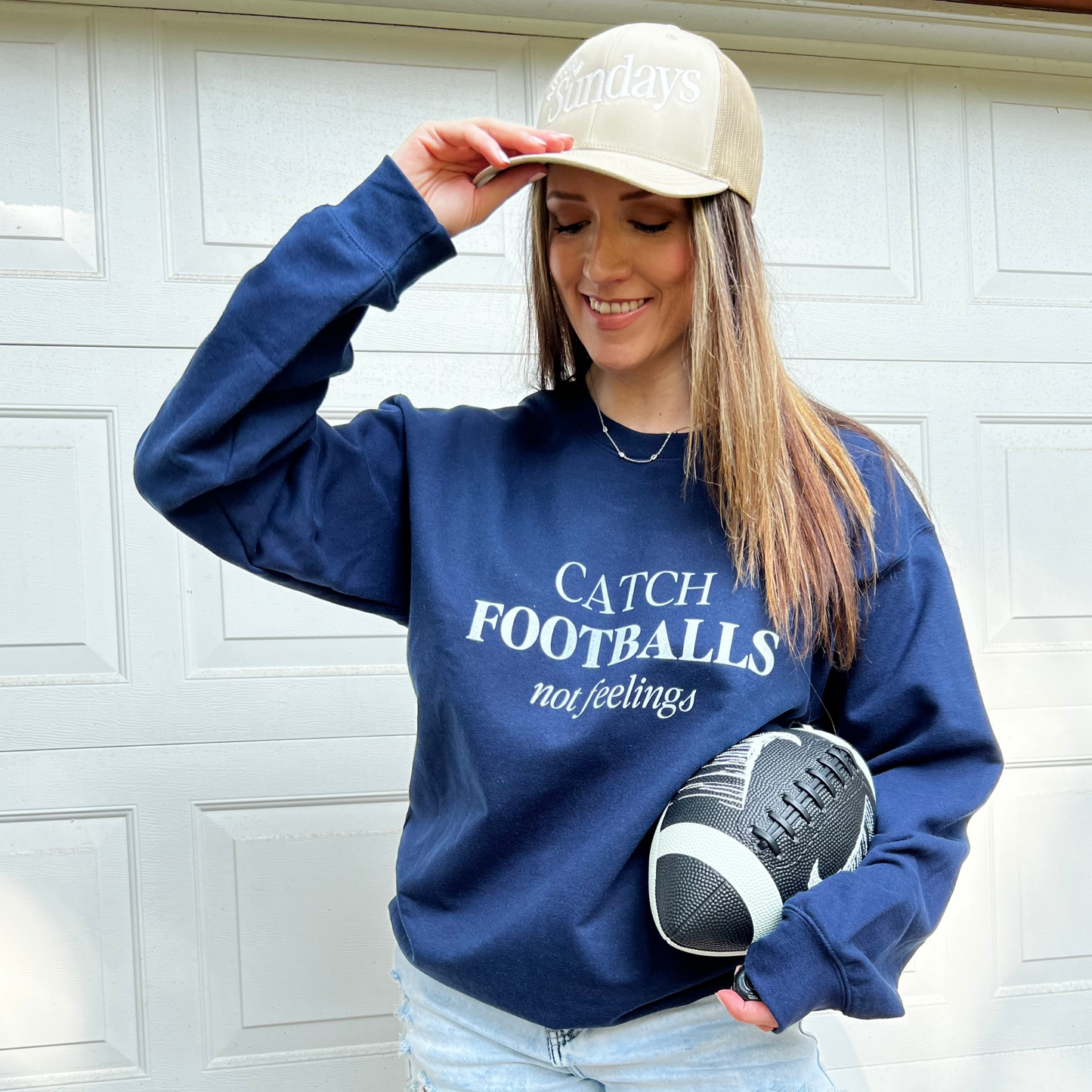 Footballs Over Feelings Sweatshirt