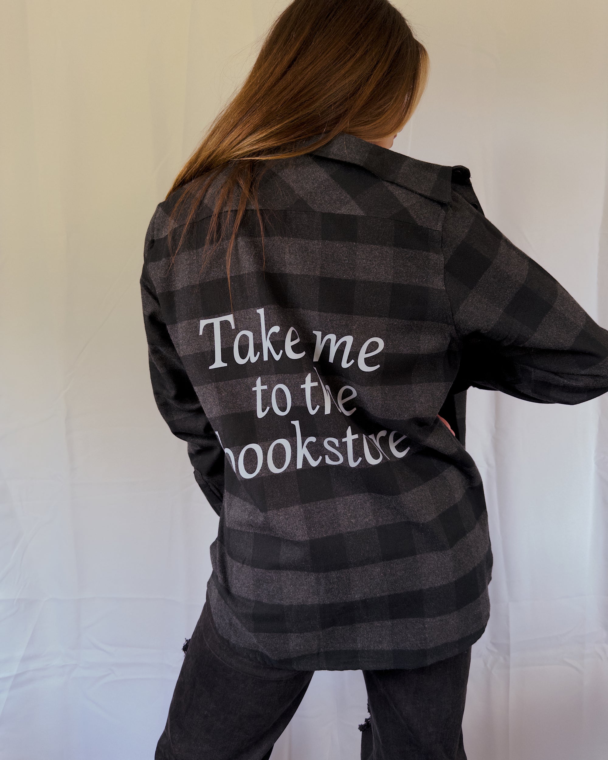 Take Me To The Bookstore Flannel