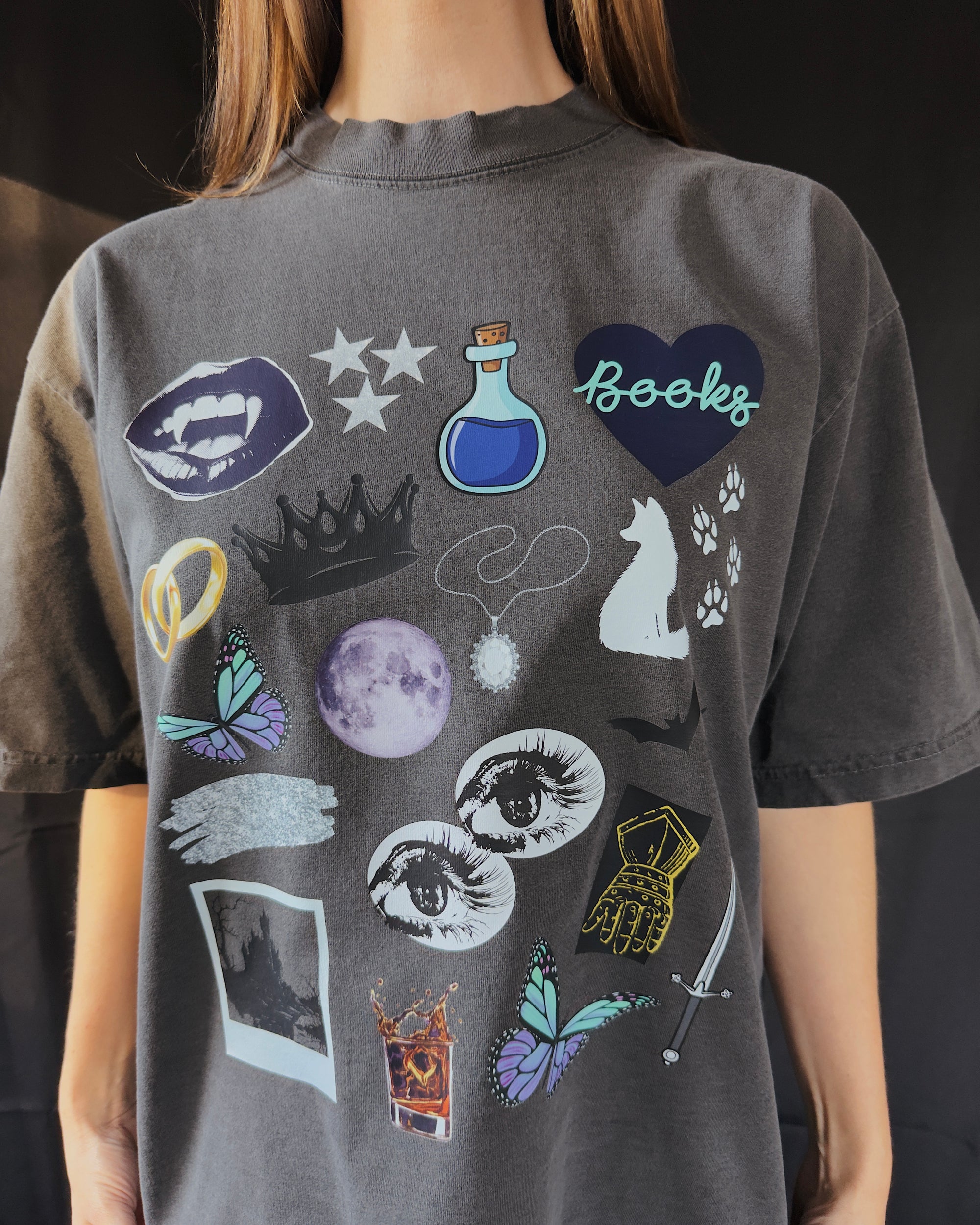 Dark Romantasy Moodboard Box Tee - DOORBUSTER