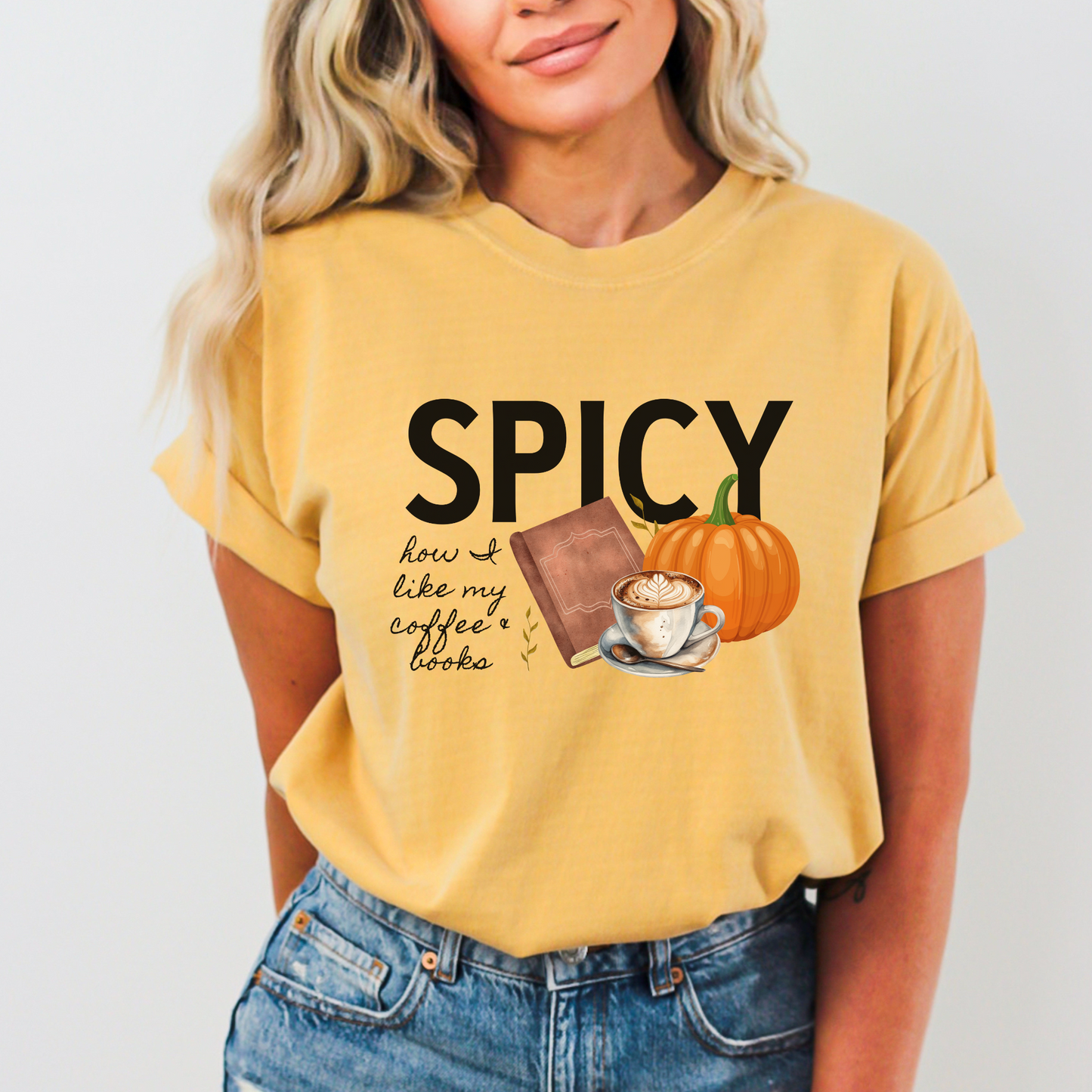 Spicy Coffee & Books Tee