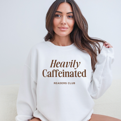 Heavily Caffeinated Sweatshirt - WHITE/SAND