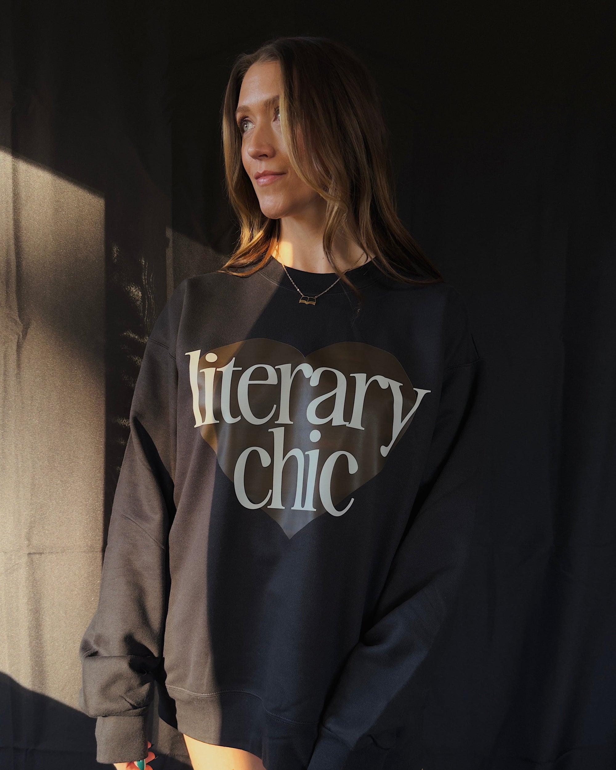 Love Literary Chic Crewneck