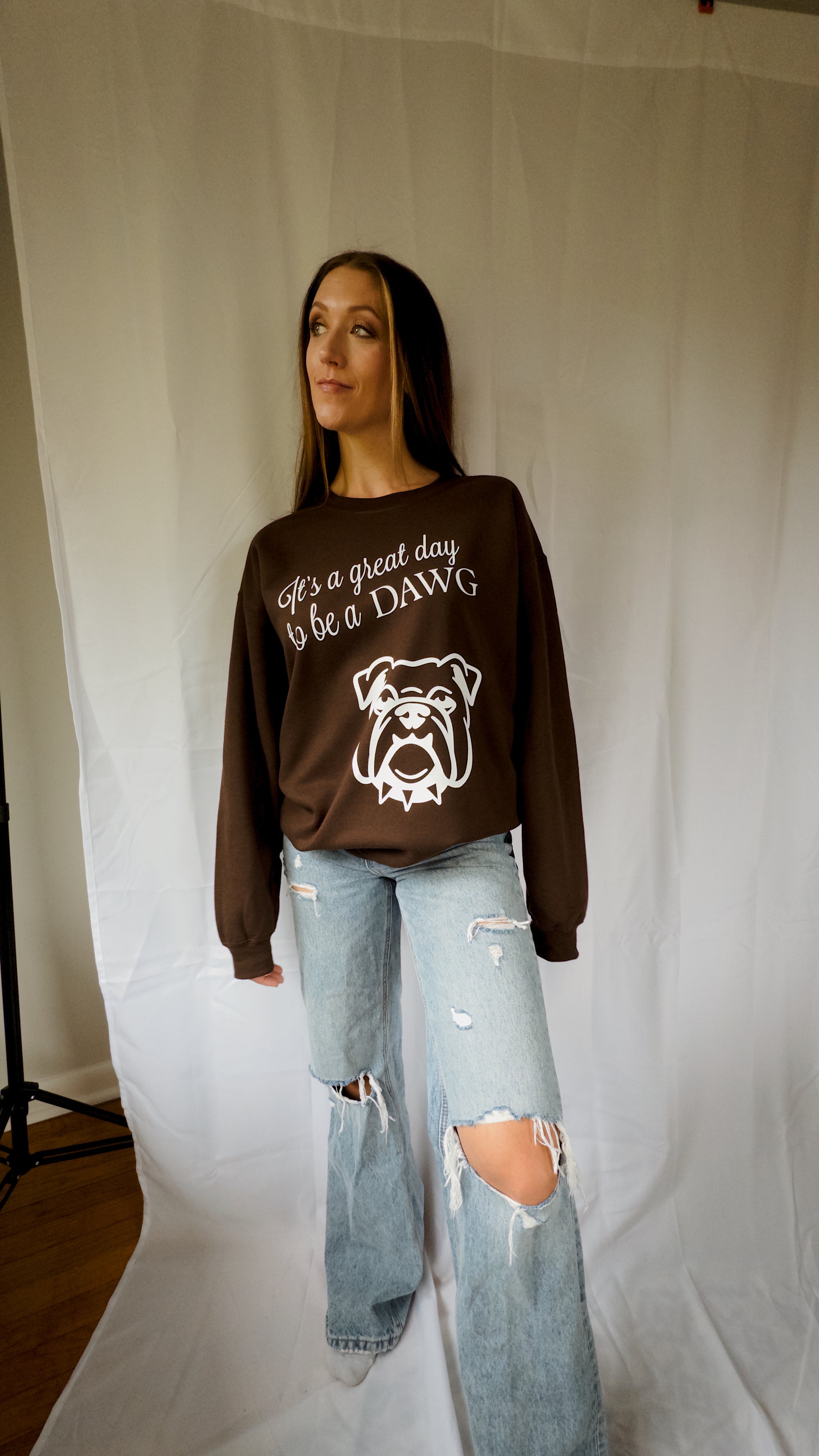 Great Day To Be A Dawg Crewneck
