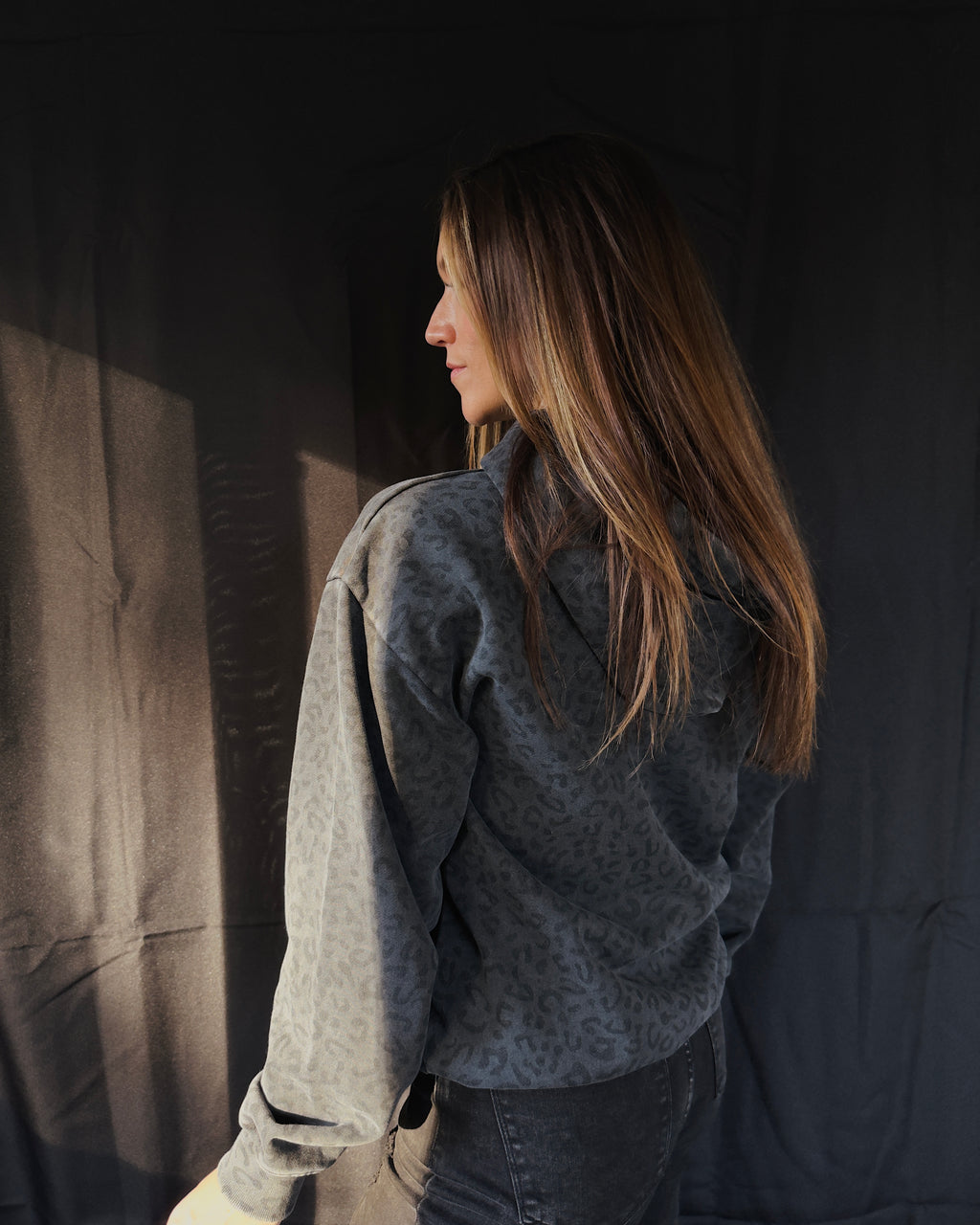 Hot Girls Read Midnight Leopard Hoodie