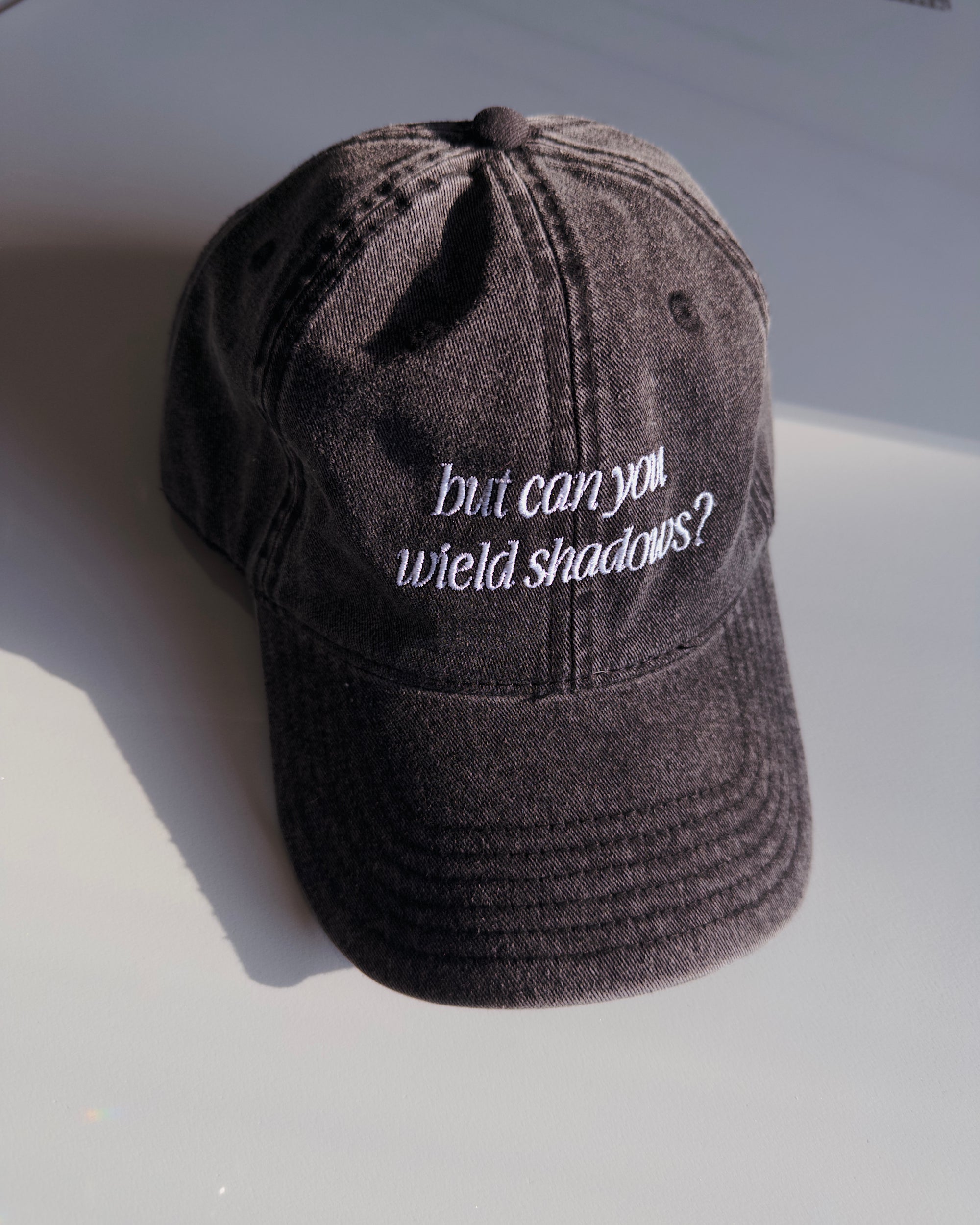 But Can You Wield Shadows Embroidered Dad Hat
