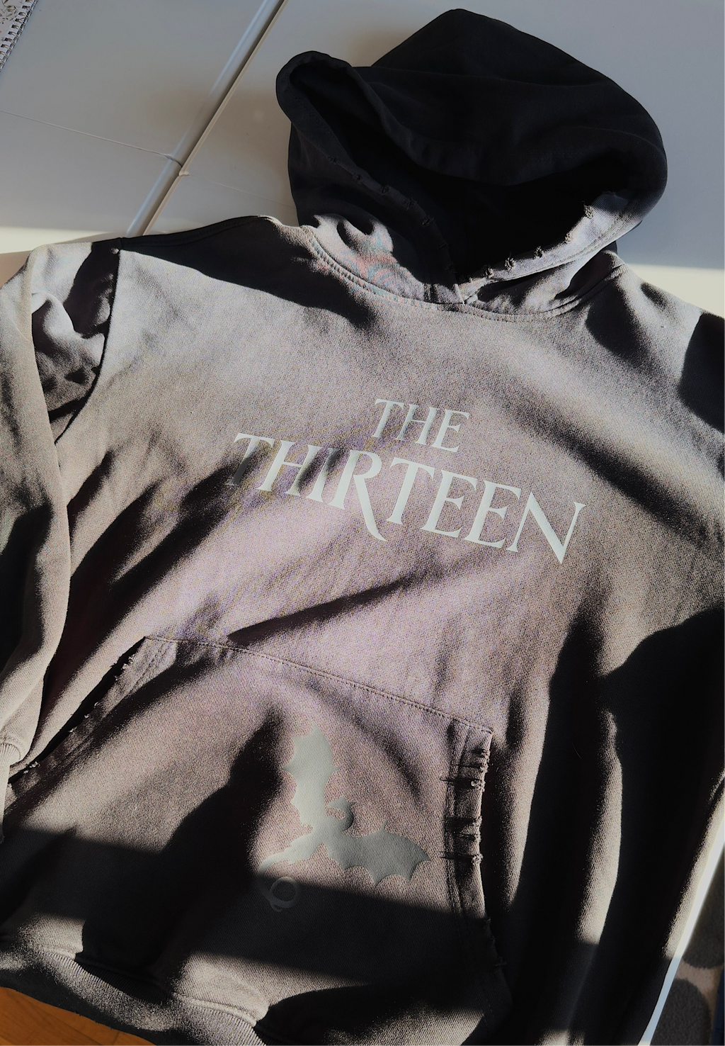 The Thirteen Distressed Hoodie