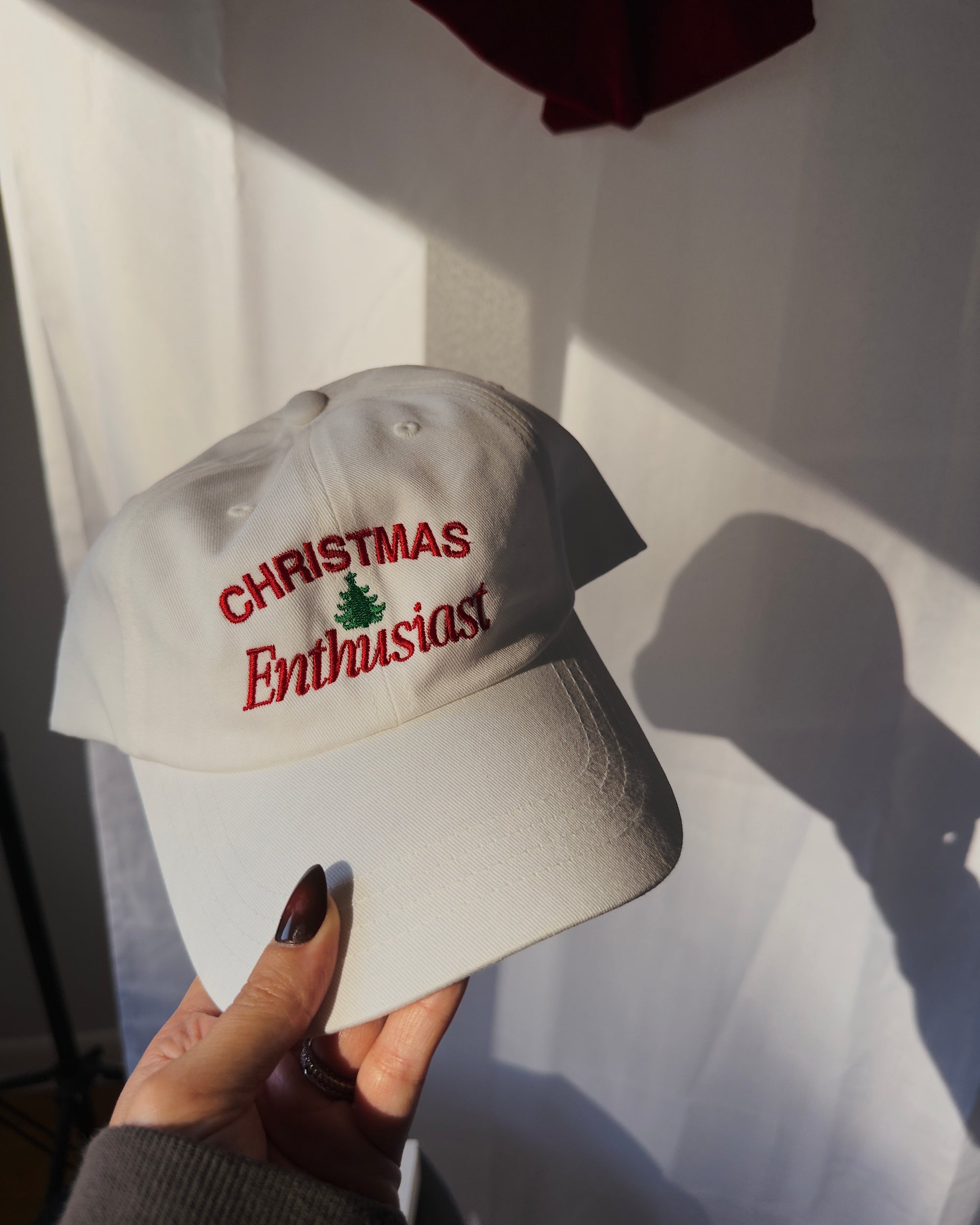Christmas Enthusiast Embroidered Dad hat