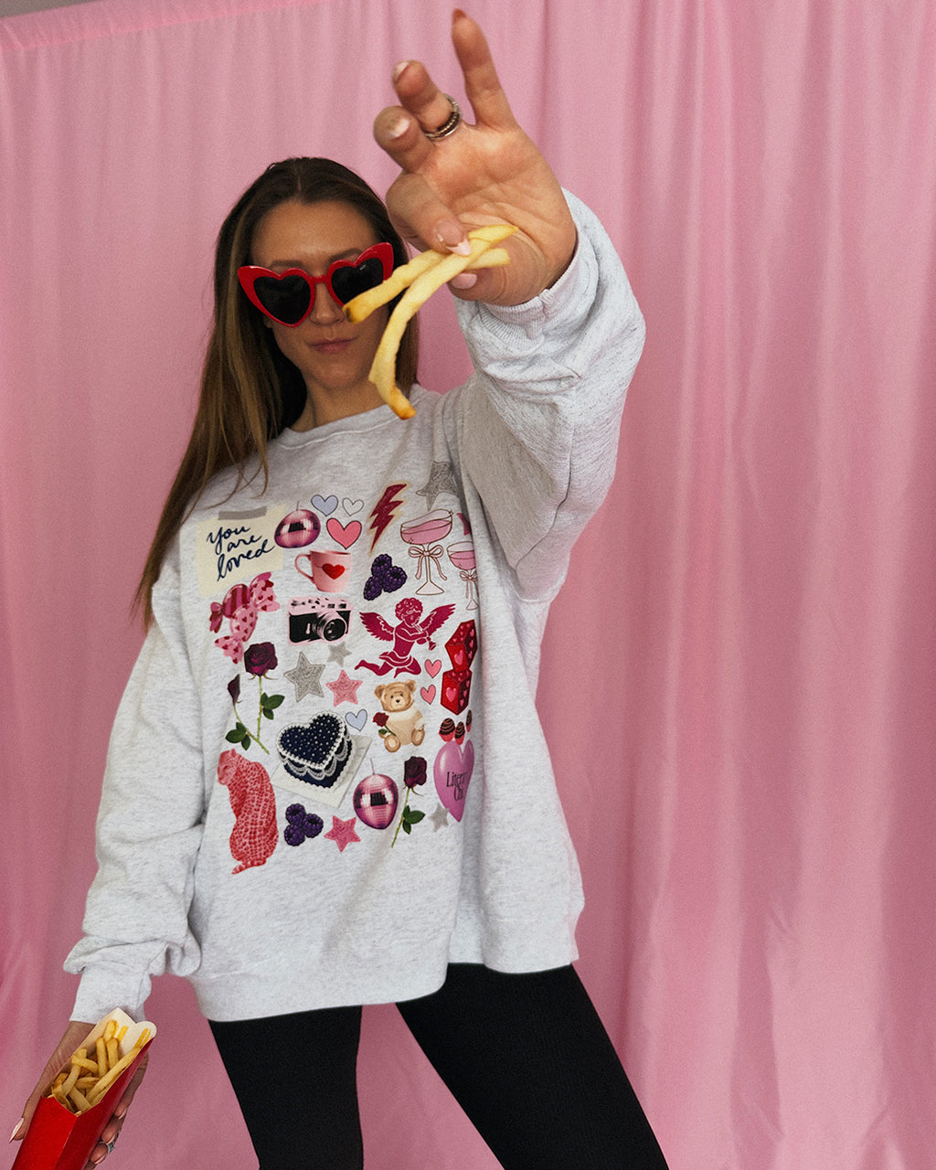 You Are Loved Collage Crewneck