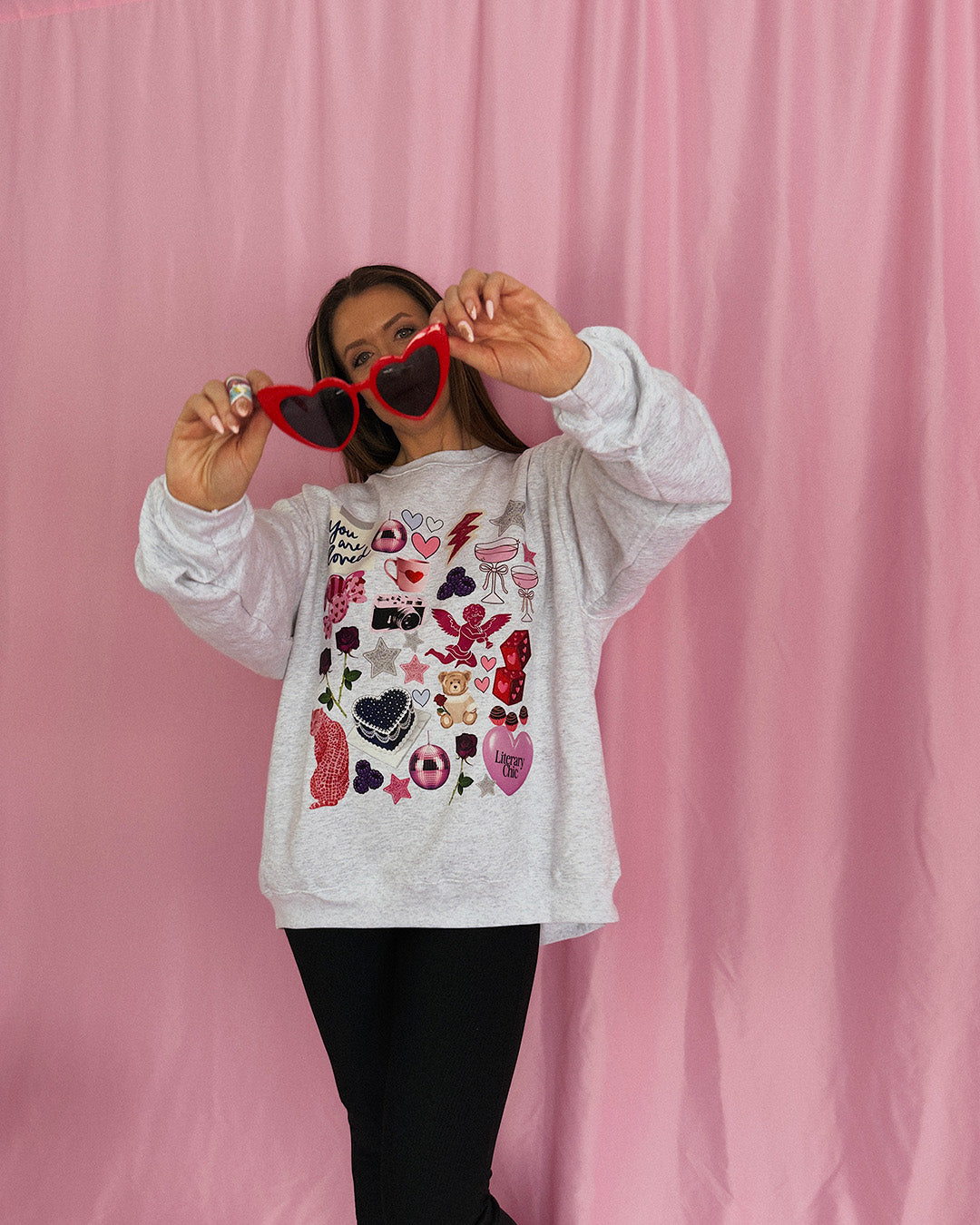 You Are Loved Collage Crewneck