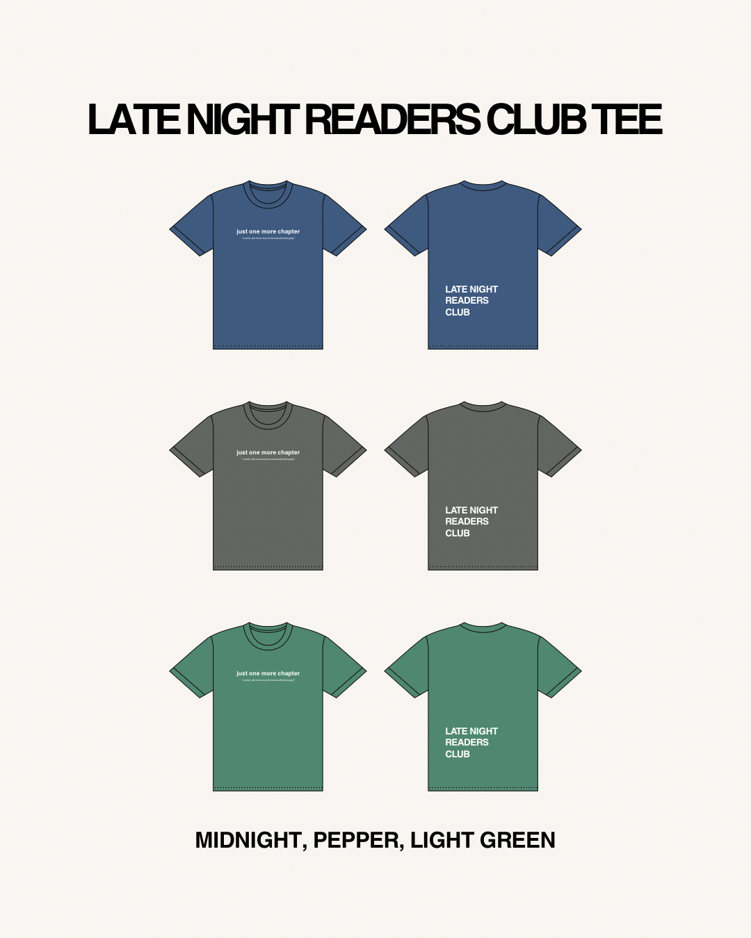 Late Night Readers Club Tee