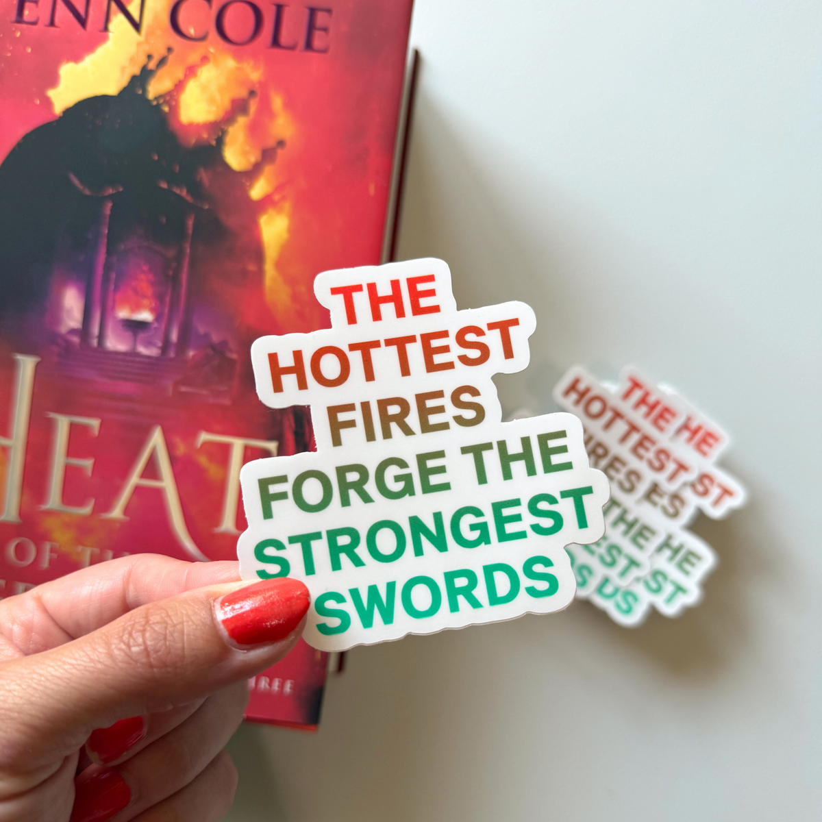 Heat of the Everflame Book Dedication Sticker