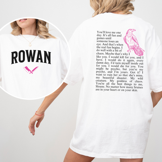 Rowan Kane Quotes Tee - WHITE