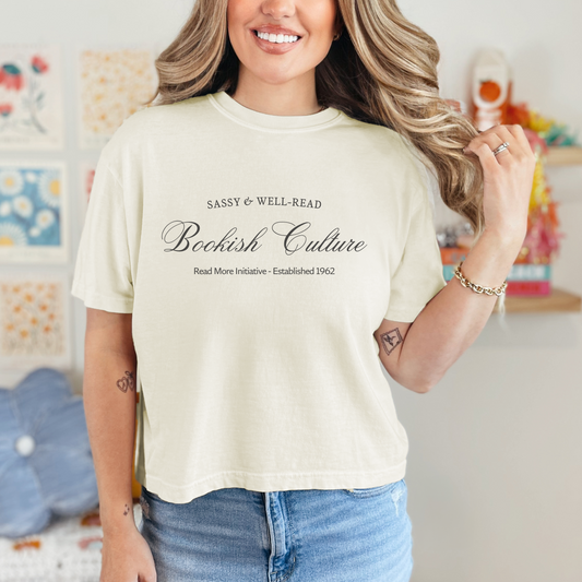 Sassy & Well-Read Tee - Cropped