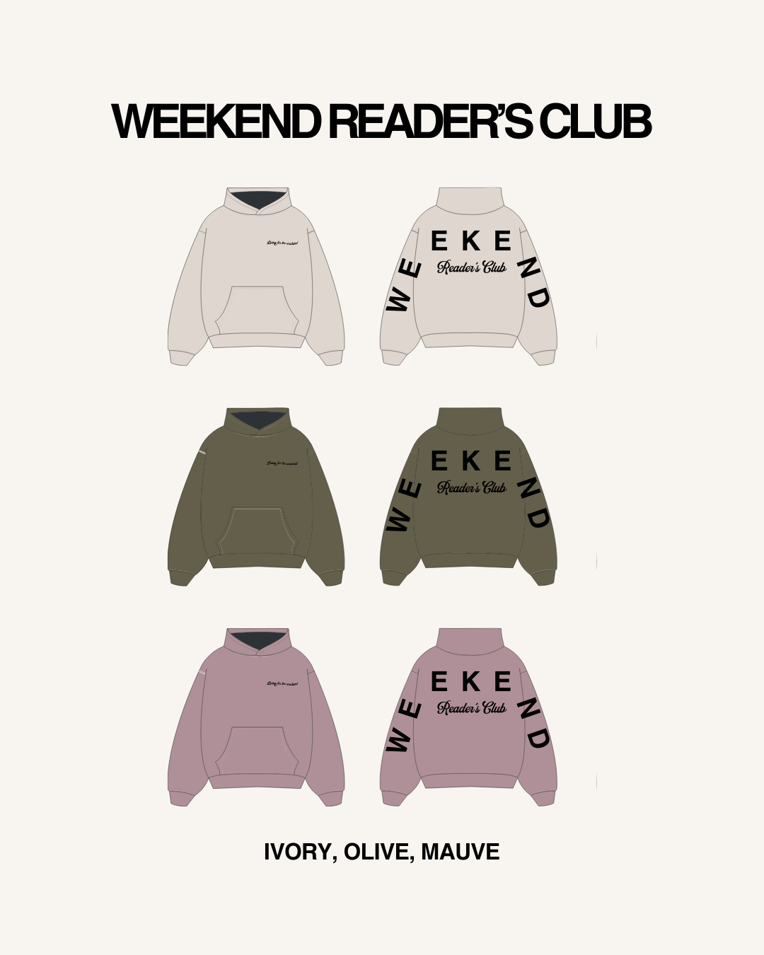 Weekend Reader's Club Hoodie