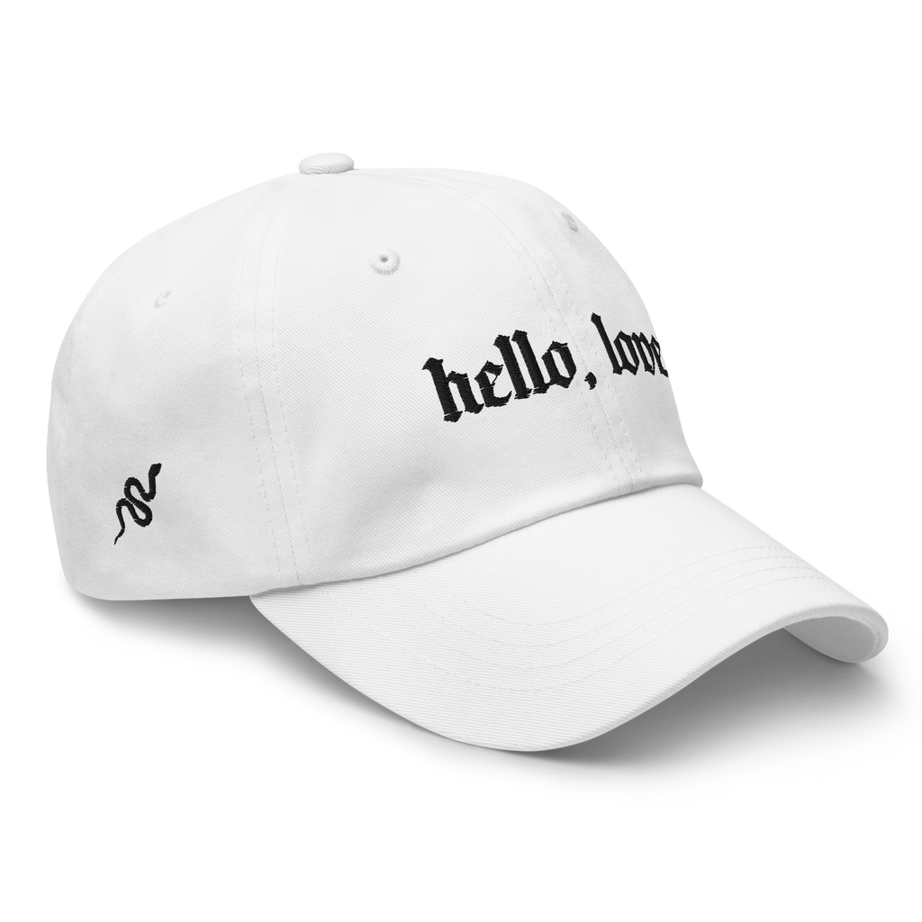 Hello, Love Embroidered Dad Hat